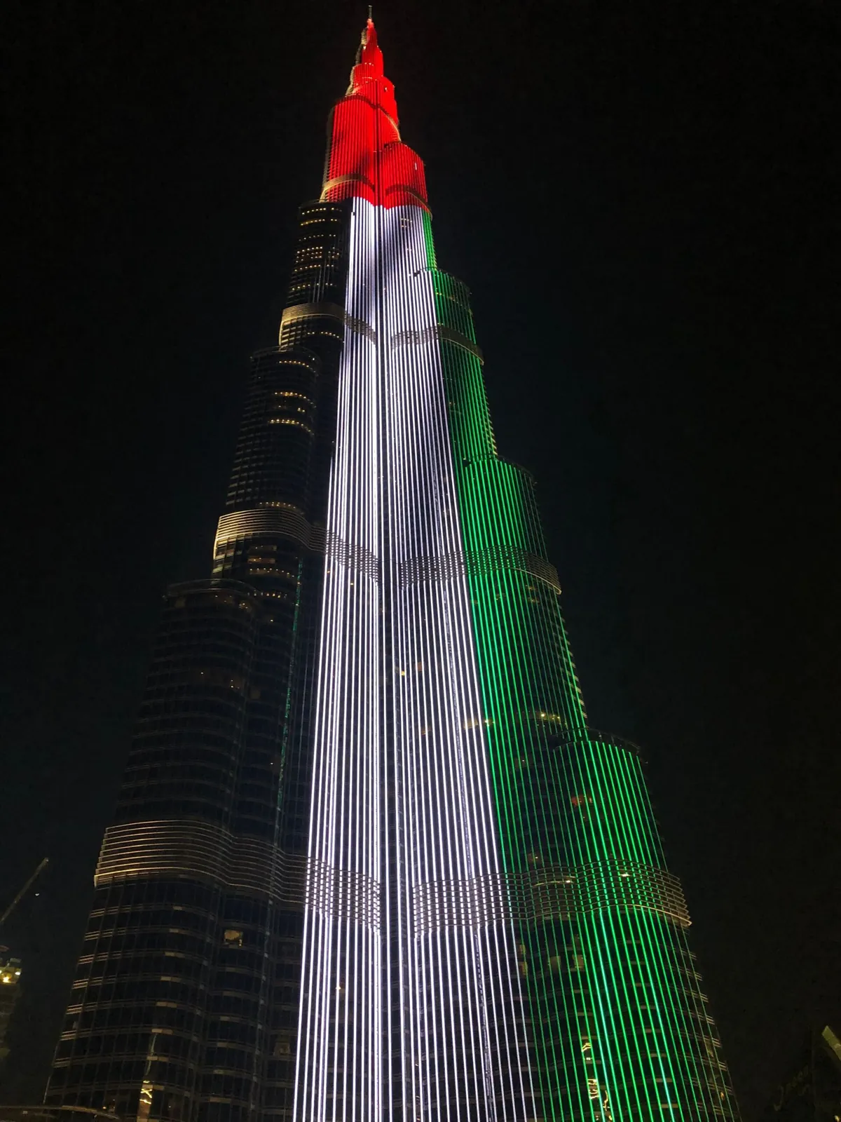 UAE National Day Burj Khalifa display, hotel apartments in Al Qusais by Emirates Stars Dubai